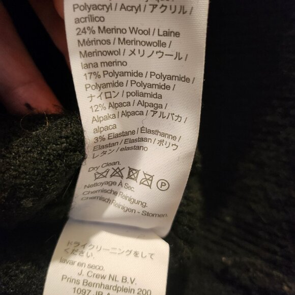 ** GET READY FOR FALL SALE!! J. Crew Wool Sweater Blazer Black size Small - Picture 4 of 5